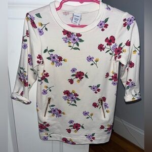 Like New Old Navy Floral Shirt/Sweatshirt dress